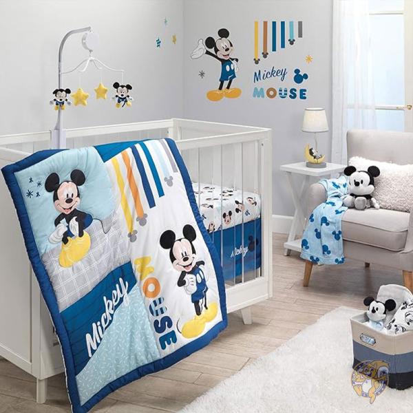 楽天市場】ディズニー ベイビー ミッキーマウス ブルー ベビーベッド