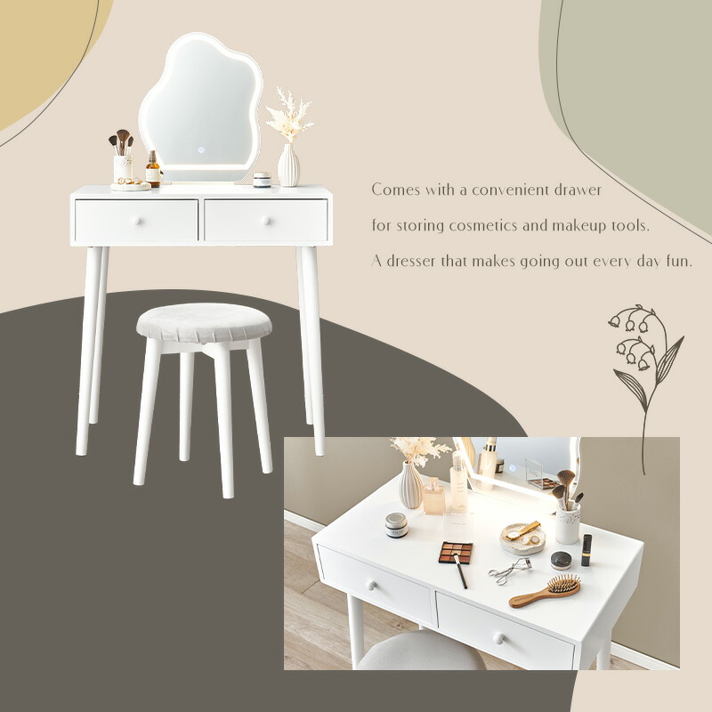 楽天市場】【5%OFFクーポンあり☆3/1限定】ウェーブミラードレッサー