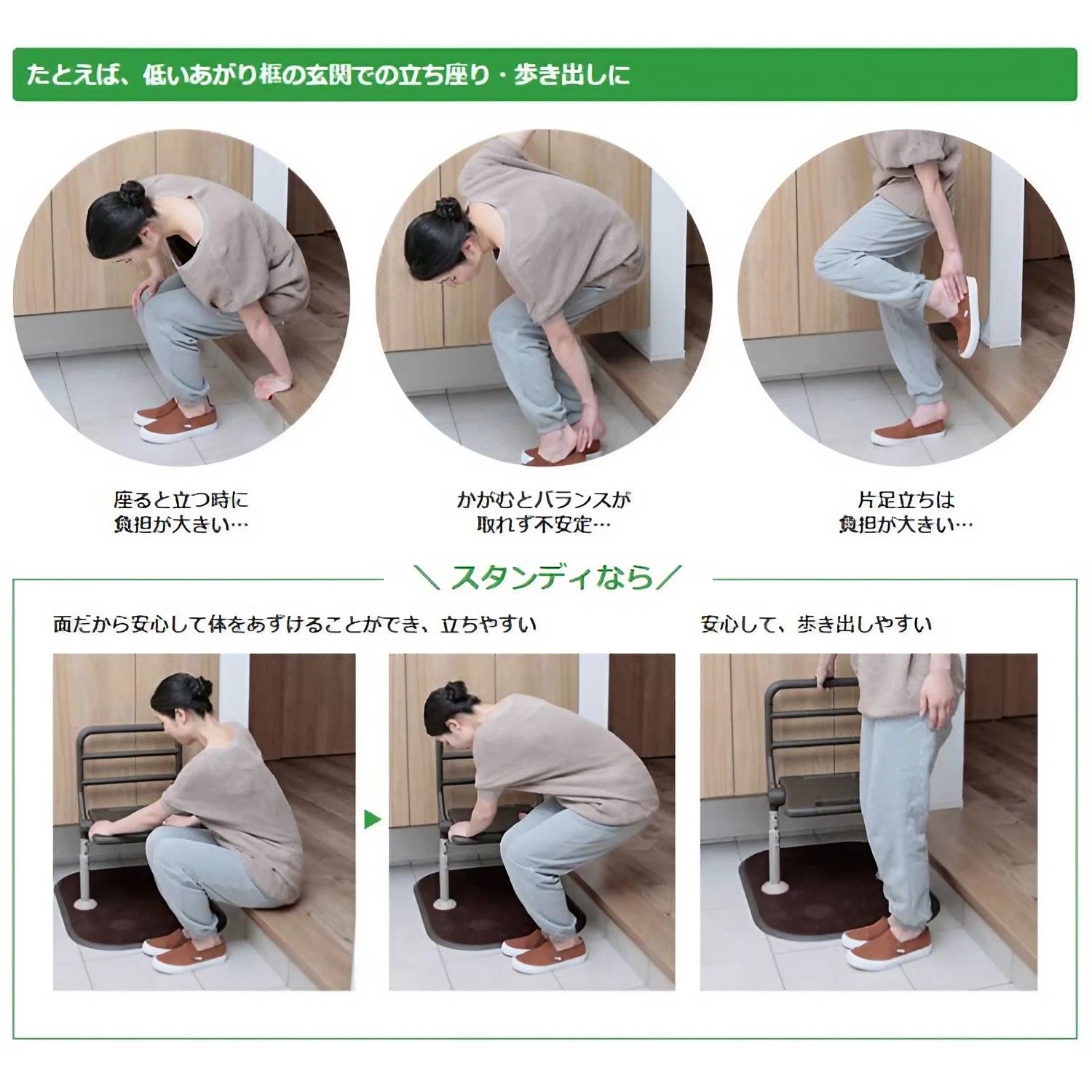 楽天市場】Panasonic 手摺 折りたたみ可能な両面手すり スタンディ PN