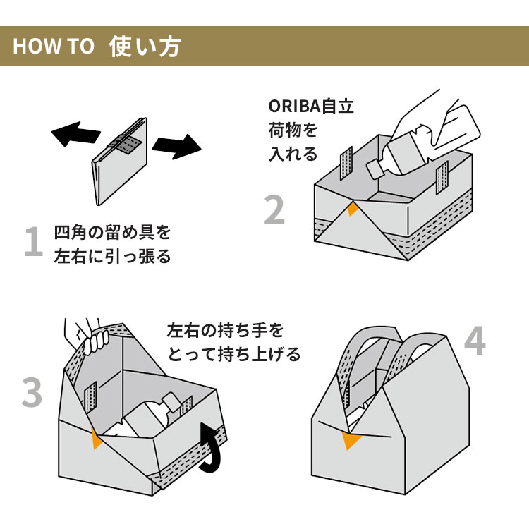 楽天市場】【正規店☆W特典付】新色 ORIBA S／Mサイズ 一秒で開くエコ