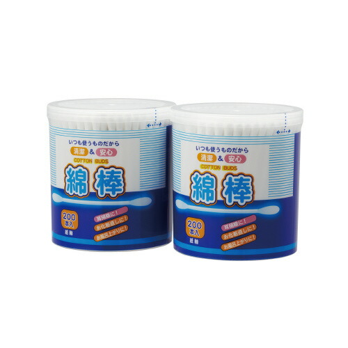 楽天市場】COCORO 紙軸白綿棒 200本×2個パック 140144