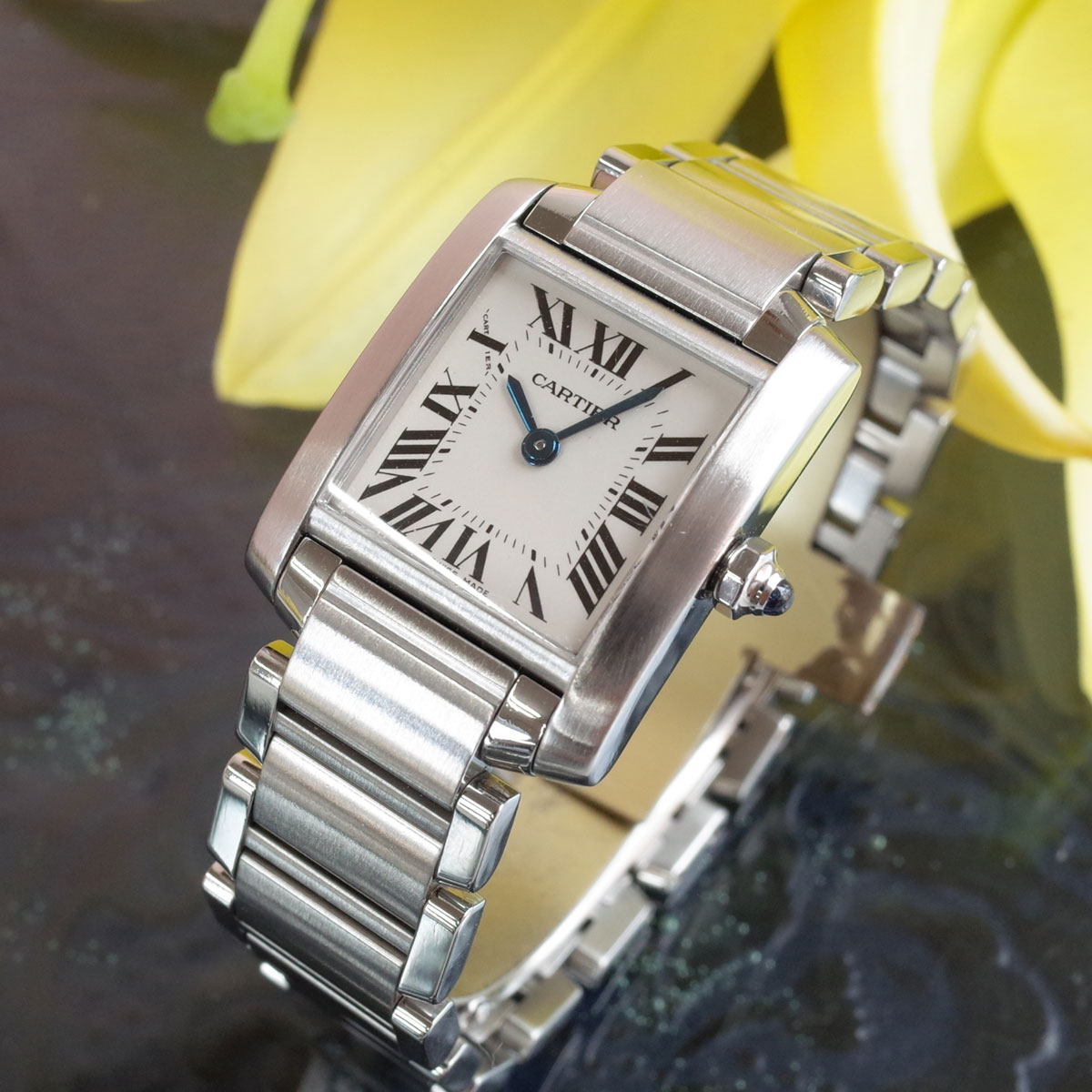 楽天市場】カルティエ タンクフランセーズ SM W51008Q3 アイボリー