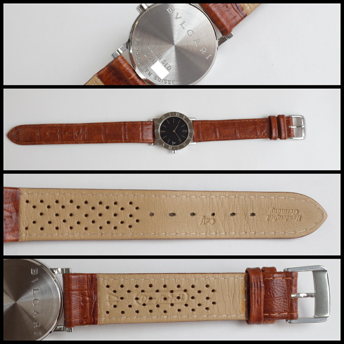 楽天市場】ブルガリブルガリ BB30SLD 黒文字盤 デイト 男女共用