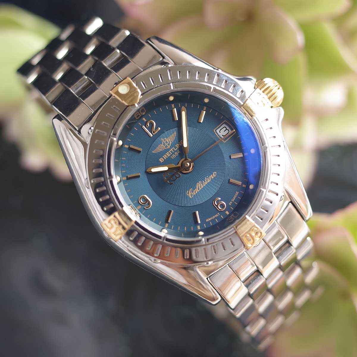 楽天市場】ブライトリング カリスティーノ B520451 SS/YG 青文字盤