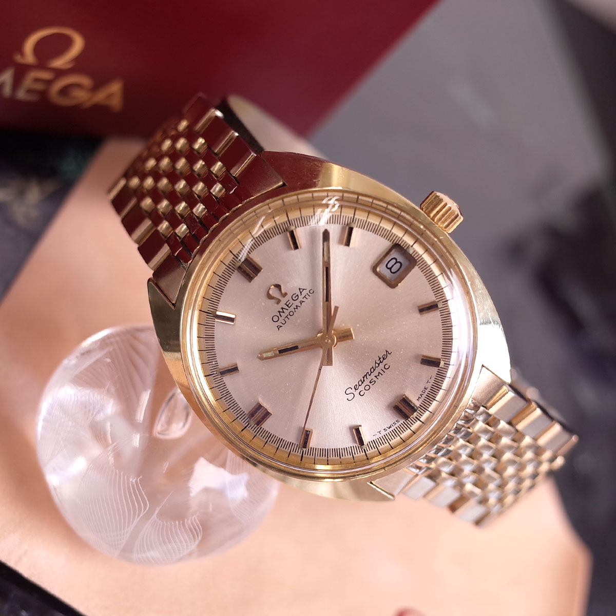 楽天市場】オメガ シーマスター コスミック GP メンズ 自動巻 腕時計