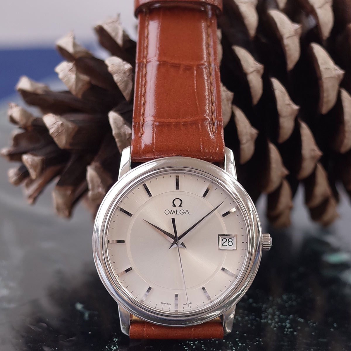 楽天市場】オメガ デビル プレステージ SS 4810.31 ドルフィン針