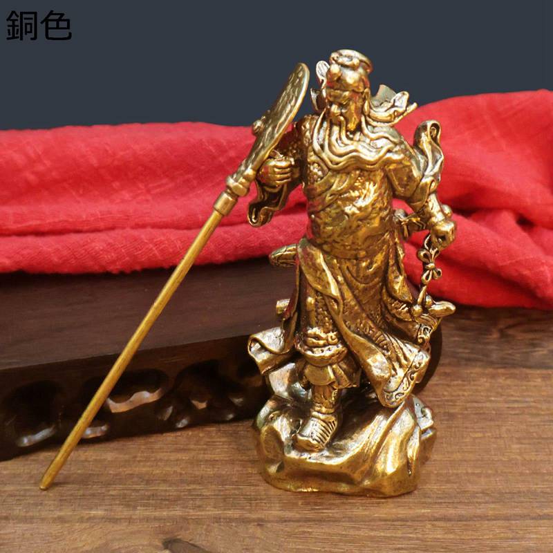 楽天市場】関羽像 関雲長 関帝像 関公像 仏像 神像 立像 銅製 ミニ