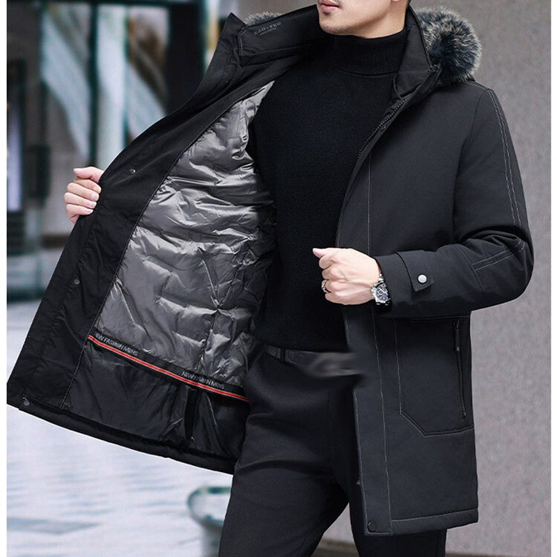 楽天市場】ダウンコート ミドルロング丈 紳士 ビジネス ダウン