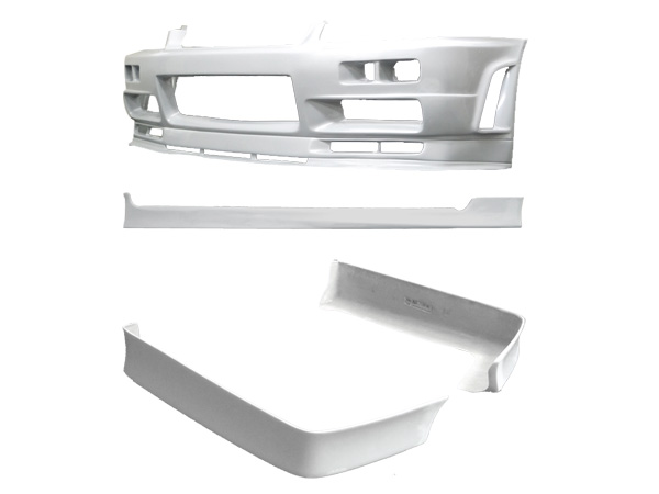 楽天市場】スカイライン R34 ER34 エアロセット H10/5～H12/8/28 H12/8