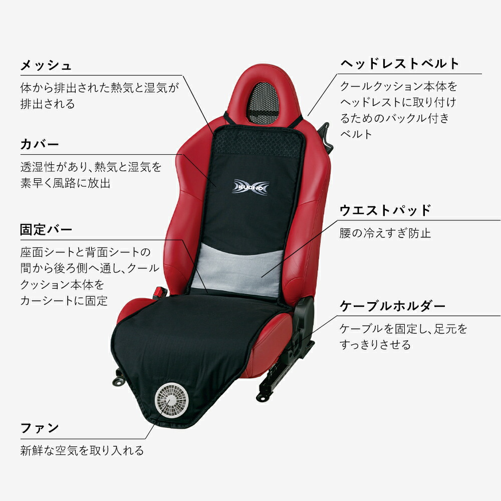 楽天市場】クールクッション カーシート クール クッション クーラー