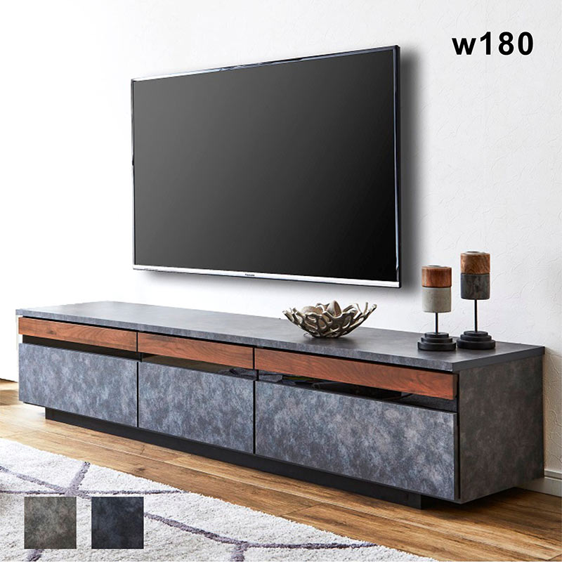 楽天市場】北欧 ローボード 国産 石目調 幅180cm おしゃれ テレビ台
