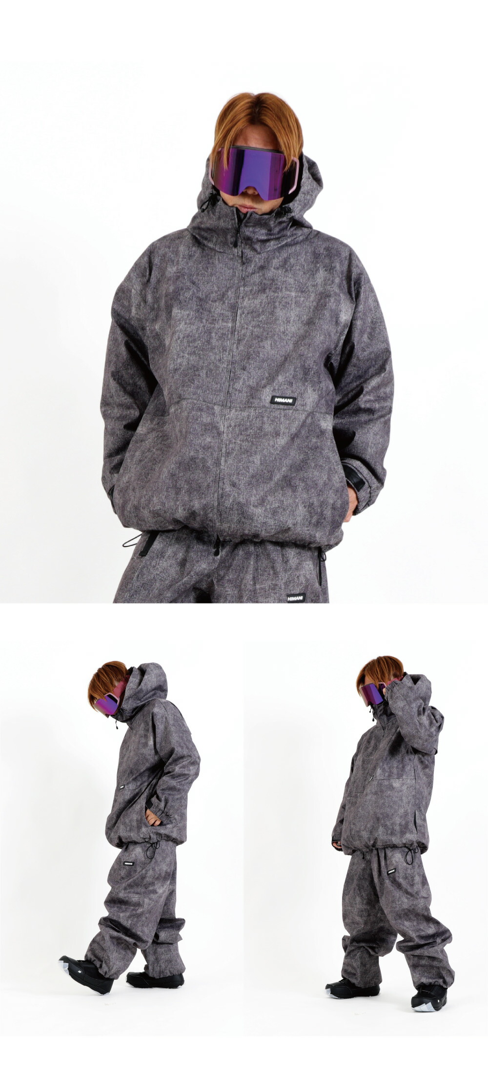 6658【美品】バートン ジャケット メンズ スノボウェア ストライプ