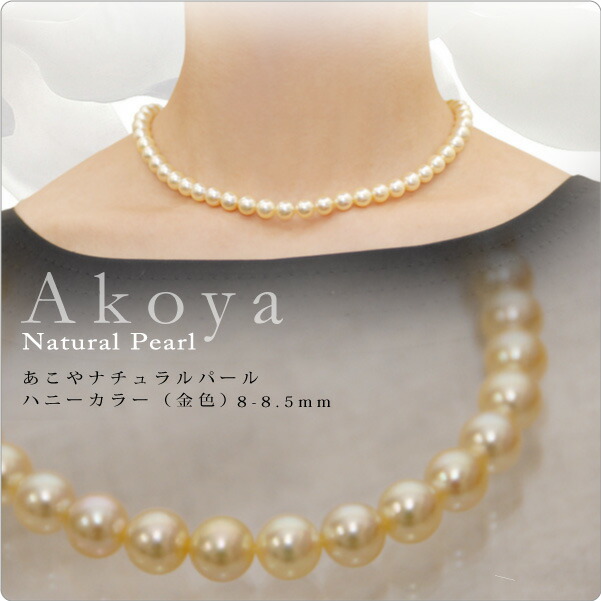 楽天市場】【特選】あこやナチュラルパールネックレス【ナチュラル