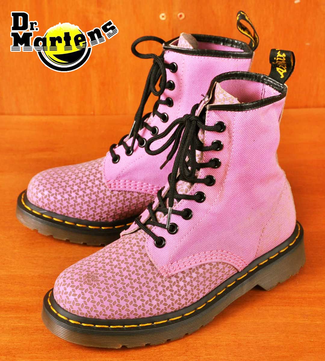 楽天市場】Dr.martens ドクターマーチン 8ホールブーツ ピンク 型押し