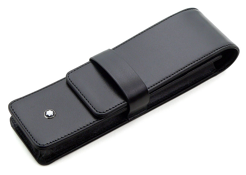 楽天市場】ペンケース 革 モンブラン 30302 2本差 ブラック U0014311