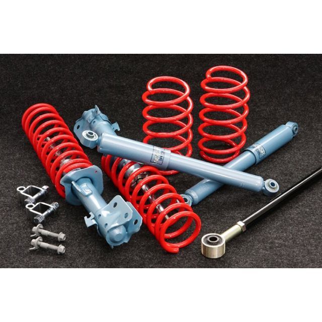三浦 ハスラー ハイリフトサスペンションキット 赤 4点セット 三浦