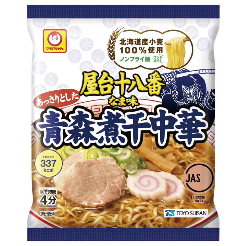 楽天市場】マルちゃん 屋台十八番 なま味 青森煮干中華×1箱 (30食