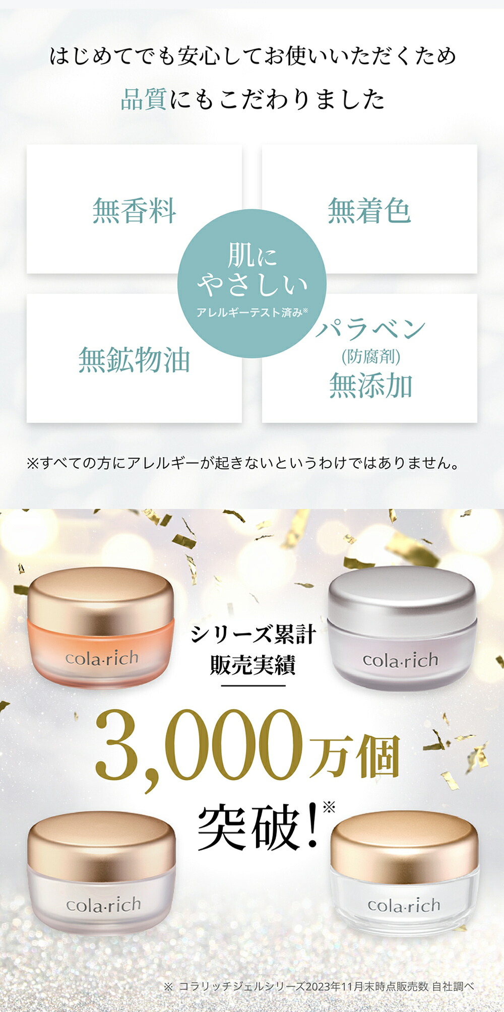 楽天市場】【公式】 コラリッチ スーパーモイスチャージェル 55g(約1