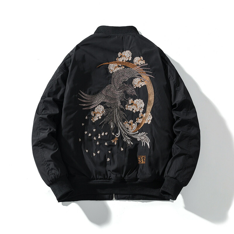 楽天市場】スカジャン 刺繍ジャケット 鳳凰刺繍スカジャン メンズ