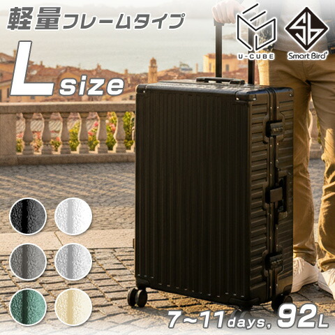 大容量 トロリースーツケース キャスター5輪 ダイヤルロック アルミ