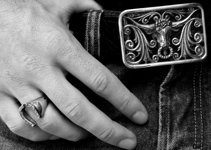 楽天市場】トップ式バックル silver925 ベルトバックル金具 ベルナルド