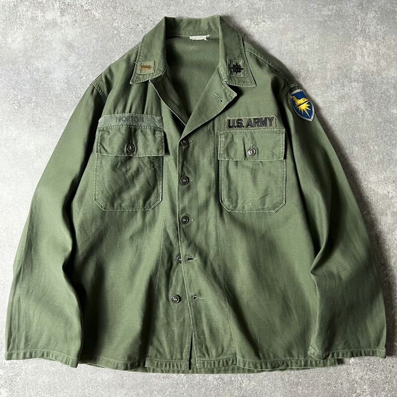 楽天市場】60s US ARMY 米軍実物 OG-107 コットン サテン