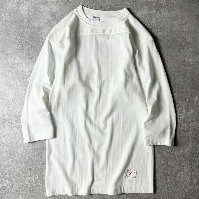 楽天市場】70s USA製 Champion 7分袖 無地 フットボール Tシャツ S