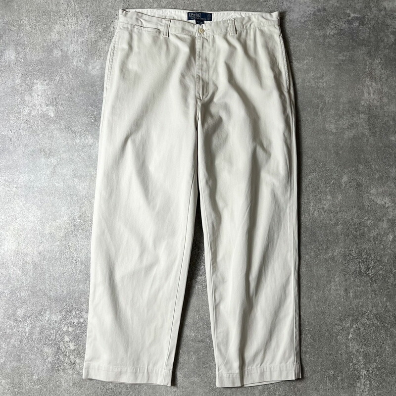 楽天市場】90s POLO RALPH LAUREN ノータック コットン チノ パンツ 36