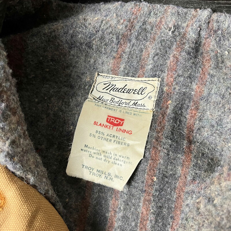 楽天市場】雰囲気系 70s Madewell ブランケット ライナー ブラウン