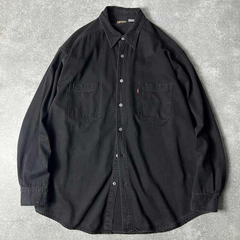 楽天市場】00s Levis RED TAB コットン ブラック デニム シャツ XL