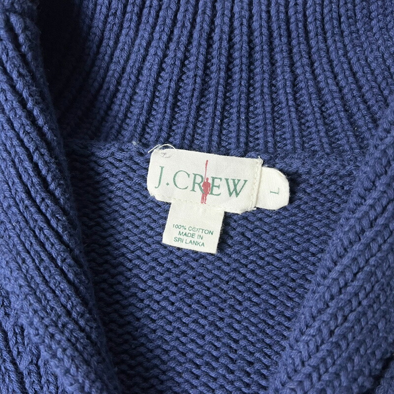 楽天市場】90s 巨人タグ J.CREW ショールカラー コットン ニット