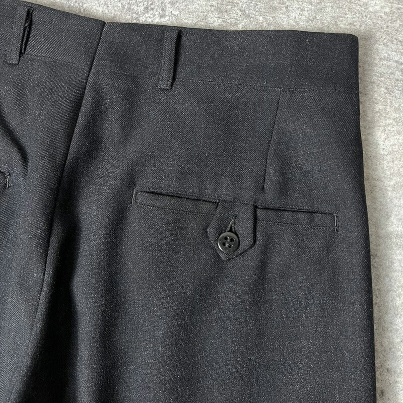 楽天市場】60s UNKNOWN 無地 2タック ウール スラックス パンツ / 60