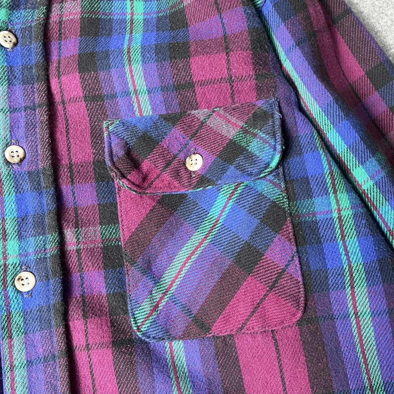 楽天市場】70s 80s USA製 FIVE BROTHER チェック 長袖 ヘビー