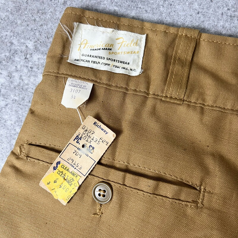 楽天市場】デッドストック 70s American Field ダブルニー ブラウン