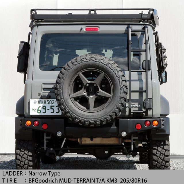 楽天市場】ジムニーJB64, JB74用 アピオ製 スチール製リアラダー