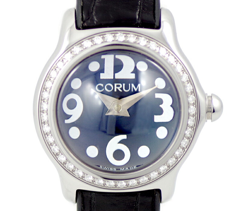 楽天市場】電池交換済 CORUM コルム バブル 純正ダイヤモンドベゼル