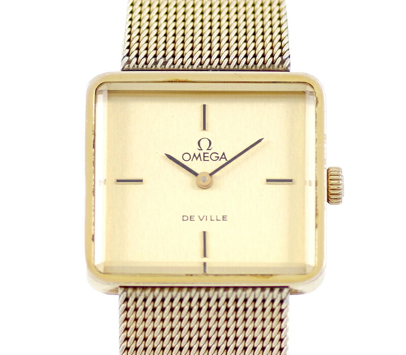 楽天市場】希少品 OMEGA オメガ DE VILLE デビル スクエア カット