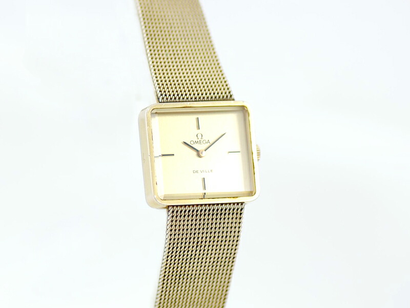 楽天市場】希少品 OMEGA オメガ DE VILLE デビル スクエア カット