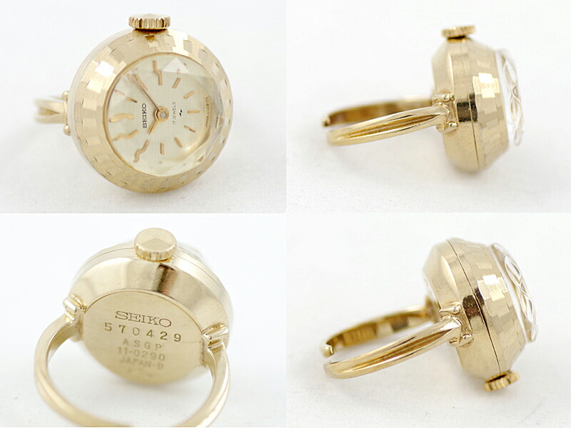 楽天市場】SEIKO セイコー リングウォッチ カットガラス 11-0290