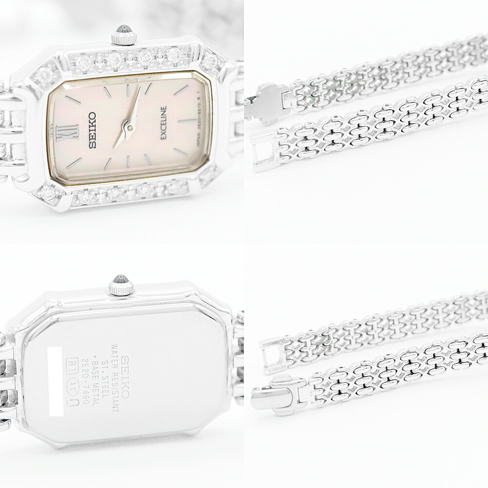 超希少SEIKOエクセリーヌセラミックタンク新品電池