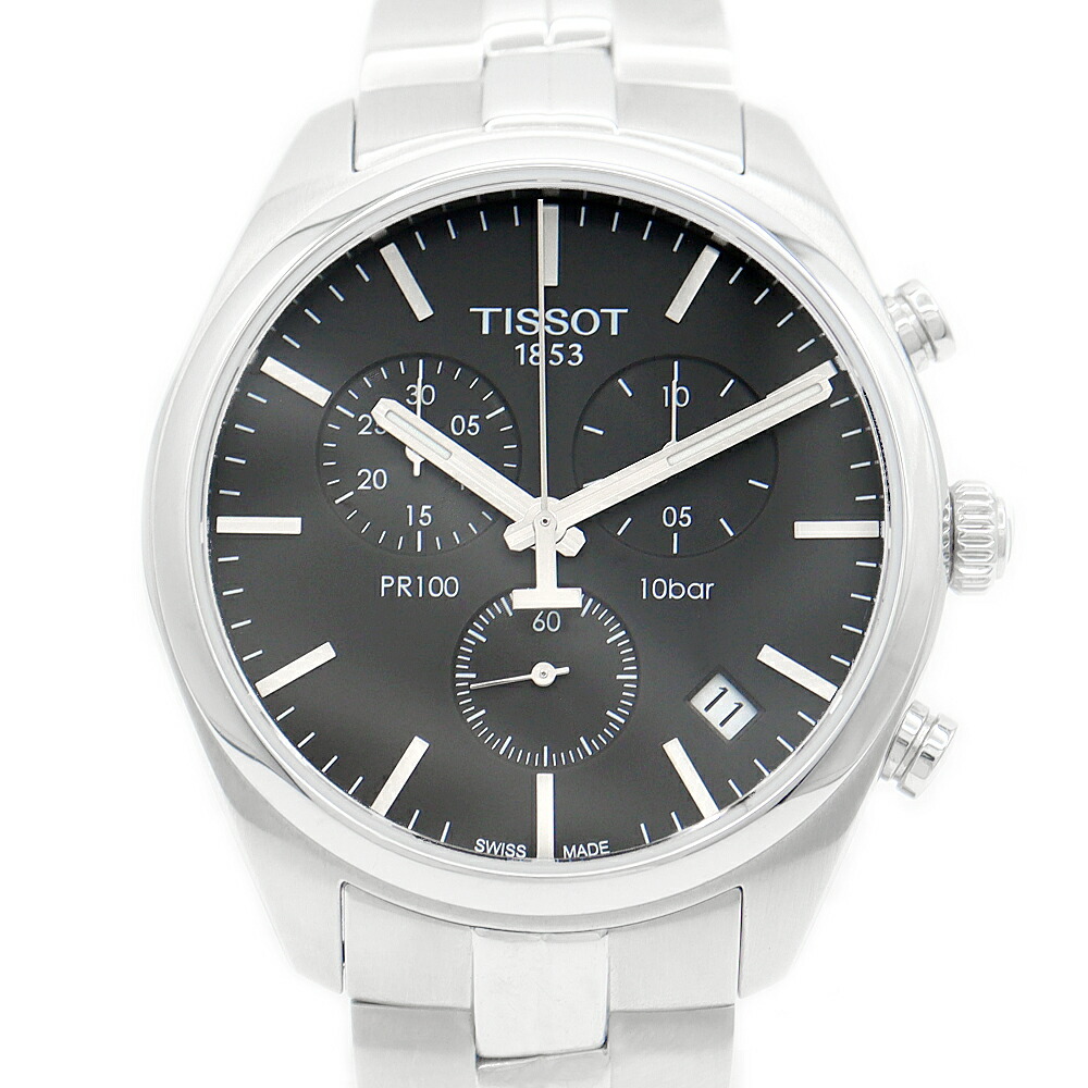 楽天市場】電池交換済 TISSOT ティソ PR100 クロノグラフ T101 417 11