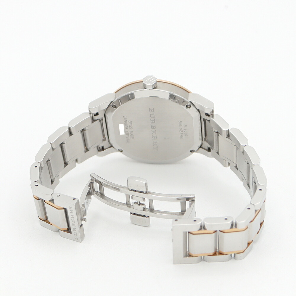 楽天市場】電池交換済 BURBERRY バーバリー BU9006 デイト シルバー PG