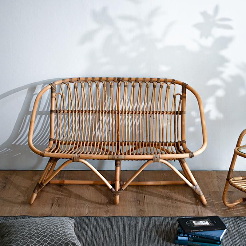 楽天市場】≪SALE≫19999→18999円!!ラタンチェア 2人掛け ラタン