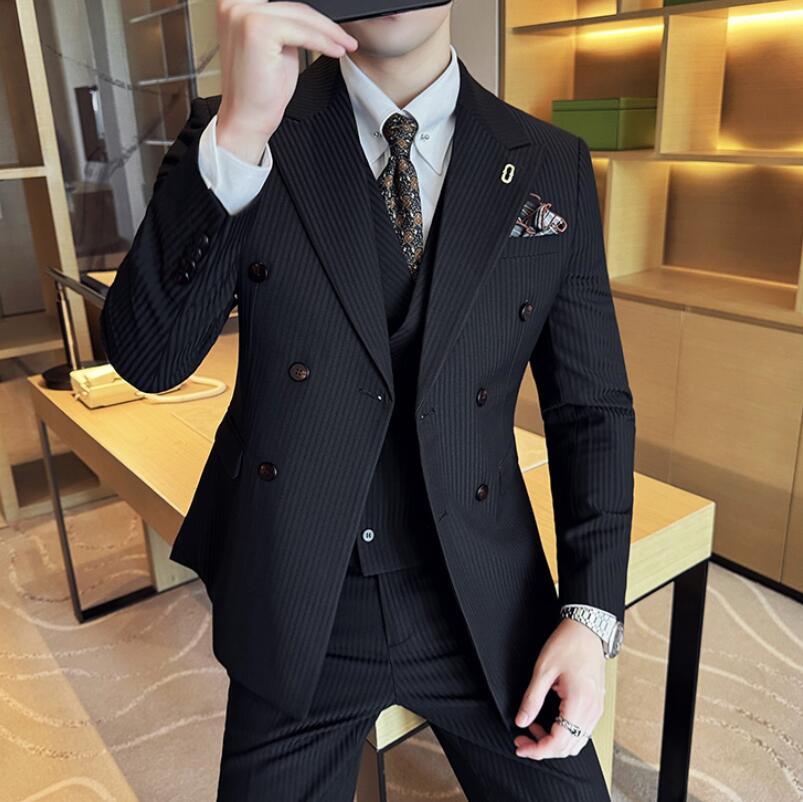 楽天市場】スリーピーススーツ メンズ スリム スーツ セットアップ