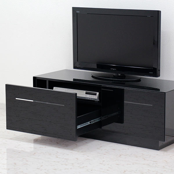 楽天市場】テレビボード 120 テレビボード ローボード 完成品 ブラック