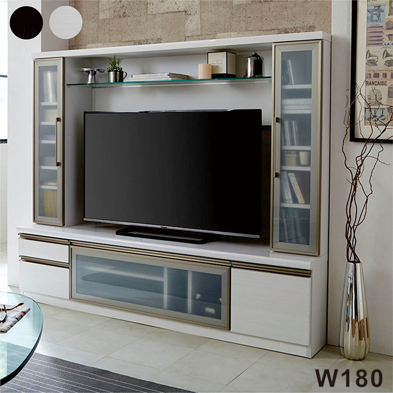 楽天市場】壁面収納 テレビ台 ハイタイプ 幅180cm 大川家具 テレビ