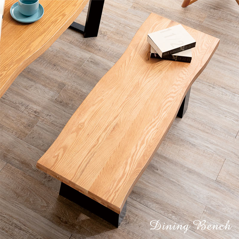 楽天市場】一枚板風 ダイニングベンチ 2人 幅112cm 座面 一枚板風