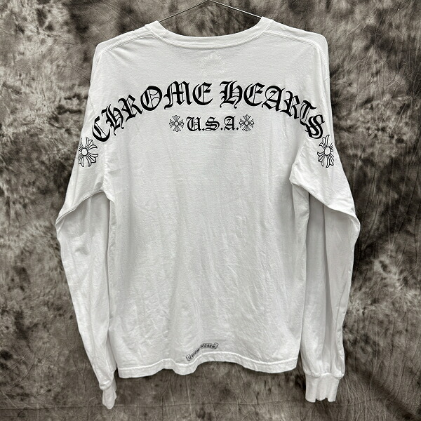 楽天市場】【中古】【JPタグ】CHROME HEARTS/クロムハーツ USA L/S TEE