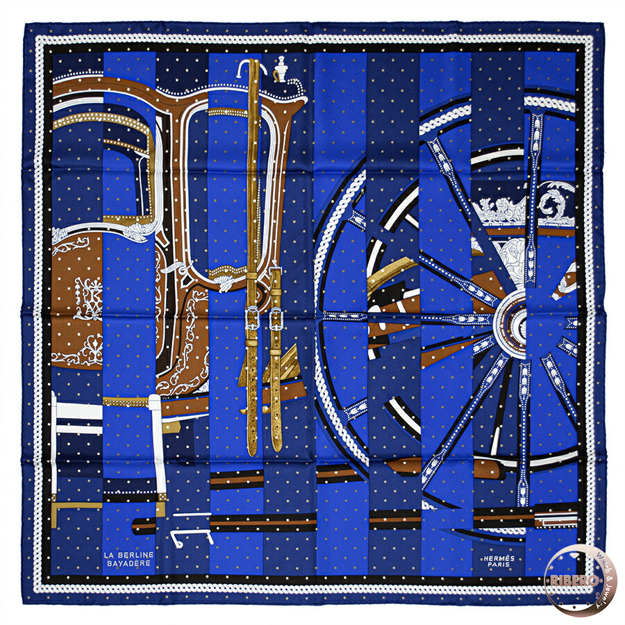 楽天市場】HERMES エルメス カレ90 La Berline Bayadere ベルリンヌ