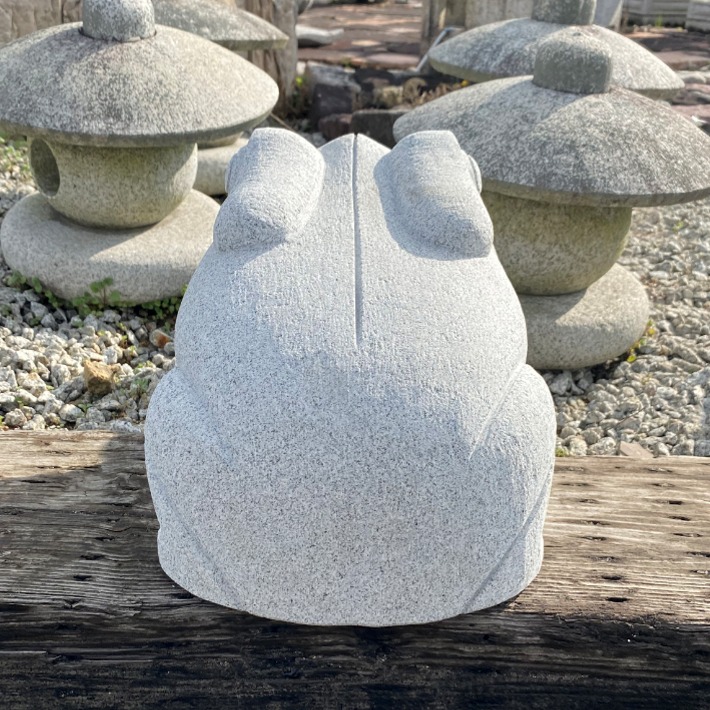 楽天市場】御影石 カエル（大）かえる 蛙 置物 置き物 玄関